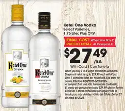 Ralphs Ketel One Vodka offer