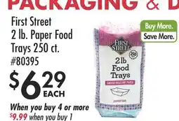 Smart & Final First Street 2 lb. Paper Food Trays offer
