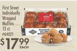 Smart & Final First Street Individually Wrapped Muffins offer
