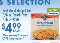 Smart & Final First Street Straight Cut 3/8 in. French Fries offer