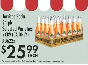 Smart & Final Jarritos Soda offer