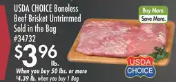 Smart & Final USDA CHOICE Boneless Beef Brisket Untrimmed offer