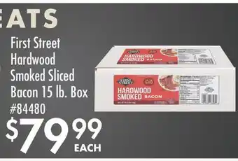 Smart & Final First Street Hardwood Smoked Sliced Bacon offer
