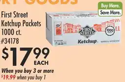Smart & Final First Street Ketchup Packets offer