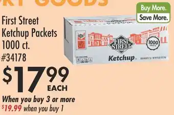Smart & Final First Street Ketchup Packets offer