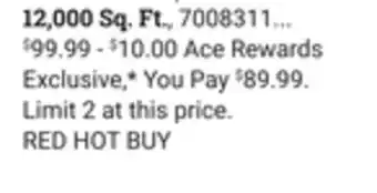 Ace Hardware Scotts Turf Builder 12,000 Sq. Ft offer