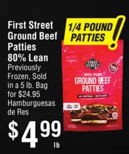 Smart & Final First Street Ground Beef Patties 80% Lean offer