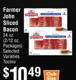 Smart & Final Farmer John Sliced Bacon offer