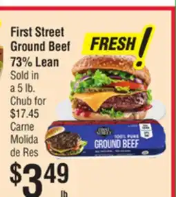 Smart & Final First Street Ground Beef 73% Lean offer