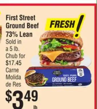 Smart & Final First Street Ground Beef 73% Lean offer