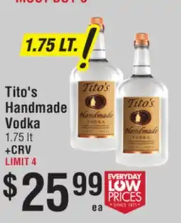 Smart & Final Tito's Handmade Vodka offer