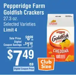 Smart & Final Pepperidge Farm Goldfish Crackers offer