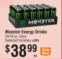 Smart & Final Monster Energy Drinks offer