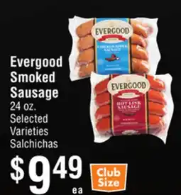 Smart & Final Evergood Smoked Sausage offer