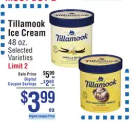 Smart & Final Tillamook Ice Cream offer