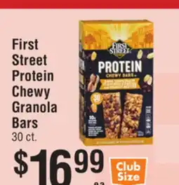 Smart & Final First Street Protein Chewy Granola Bars offer