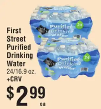 Smart & Final First Street Purified Drinking Water offer