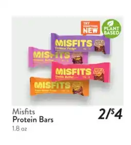 Fresh Thyme Misfits Protein Bars offer