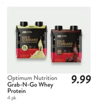 Fresh Thyme Grab-N-Go Whey Protein offer