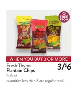 Fresh Thyme Fresh Thyme Plantain Chips offer