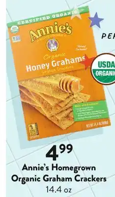 Fresh Thyme Annie's Homegrown Organic Graham Crackers offer