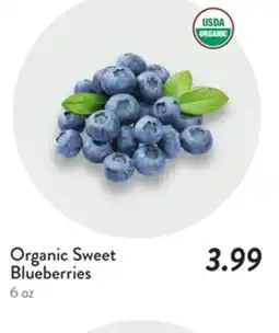 Fresh Thyme Organic Sweet Blueberries offer
