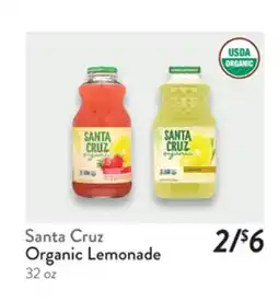 Fresh Thyme Santa Cruz Organic Lemonade offer