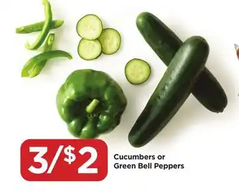 Food 4 Less Cucumbers or Green Bell Peppers offer