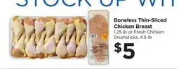 Food 4 Less Boneless Thin-Sliced Chicken Breast offer
