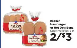 Food 4 Less Kroger Hamburger or Hot Dog Buns offer