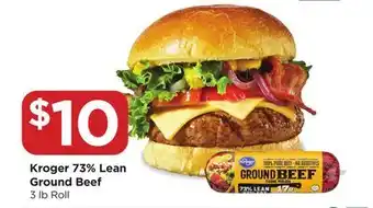 Food 4 Less Kroger 73% Lean Ground Beef offer