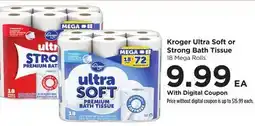 Food 4 Less Kroger Ultra Soft or Strong Bath Tissue offer