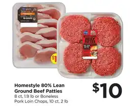 Food 4 Less Homestyle 80% Lean Ground Beef Patties offer