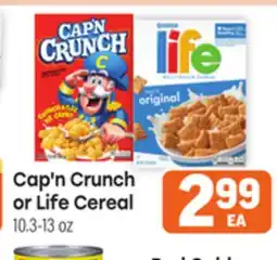 Tony’s Fresh Market Cap'n Crunch or Life Cereal offer