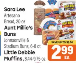 Tony’s Fresh Market Sara Lee Artesano Millie's Little Debbie offer