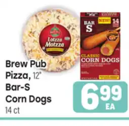 Tony’s Fresh Market Brew Pub Pizza 12 Bar-S Corn Dogs 14 ct offer