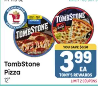 Tony’s Fresh Market TombStone Pizza offer