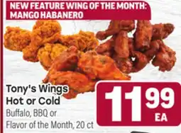 Tony’s Fresh Market Tony's Wings Hot or Cold offer