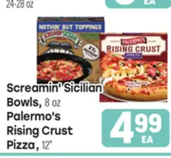 Tony’s Fresh Market Screamin' Sicilian Bowls, 8 oz Palermo's Rising Crust Pizza, 12 offer