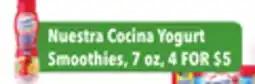Tony’s Fresh Market Nuestra Cocina Yogurt Smoothies offer