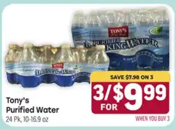 Tony’s Fresh Market Tony's Purified Water offer