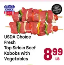 Tony’s Fresh Market USDA Choice Fresh Top Sirloin Beef Kabobs with Vegetables offer