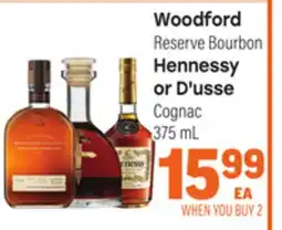Tony’s Fresh Market Woodford Reserve Reserve Hennessy or D'usse Cognac offer
