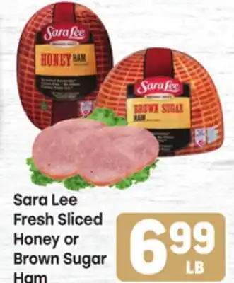 Tony’s Fresh Market Sara Lee Fresh Sliced Honey or Brown Sugar Ham offer
