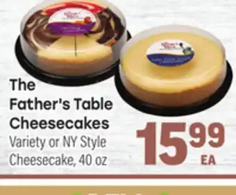 Tony’s Fresh Market Father's Table Cheesecakes offer