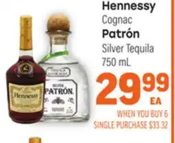 Tony’s Fresh Market Hennessy Cognac Patrón Silver Tequila offer