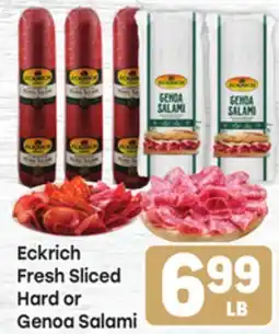 Tony’s Fresh Market Eckrich Fresh Sliced Hard or Genoa Salami offer