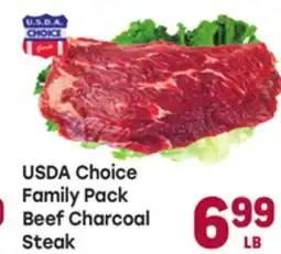 Tony’s Fresh Market USDA Choice Family Pack Beef Charcoal Steak offer