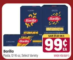 Tony’s Fresh Market Barilla Pasta offer