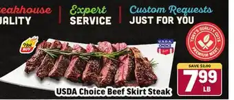 Tony’s Fresh Market USDA Choice Beef Skirt Steak offer